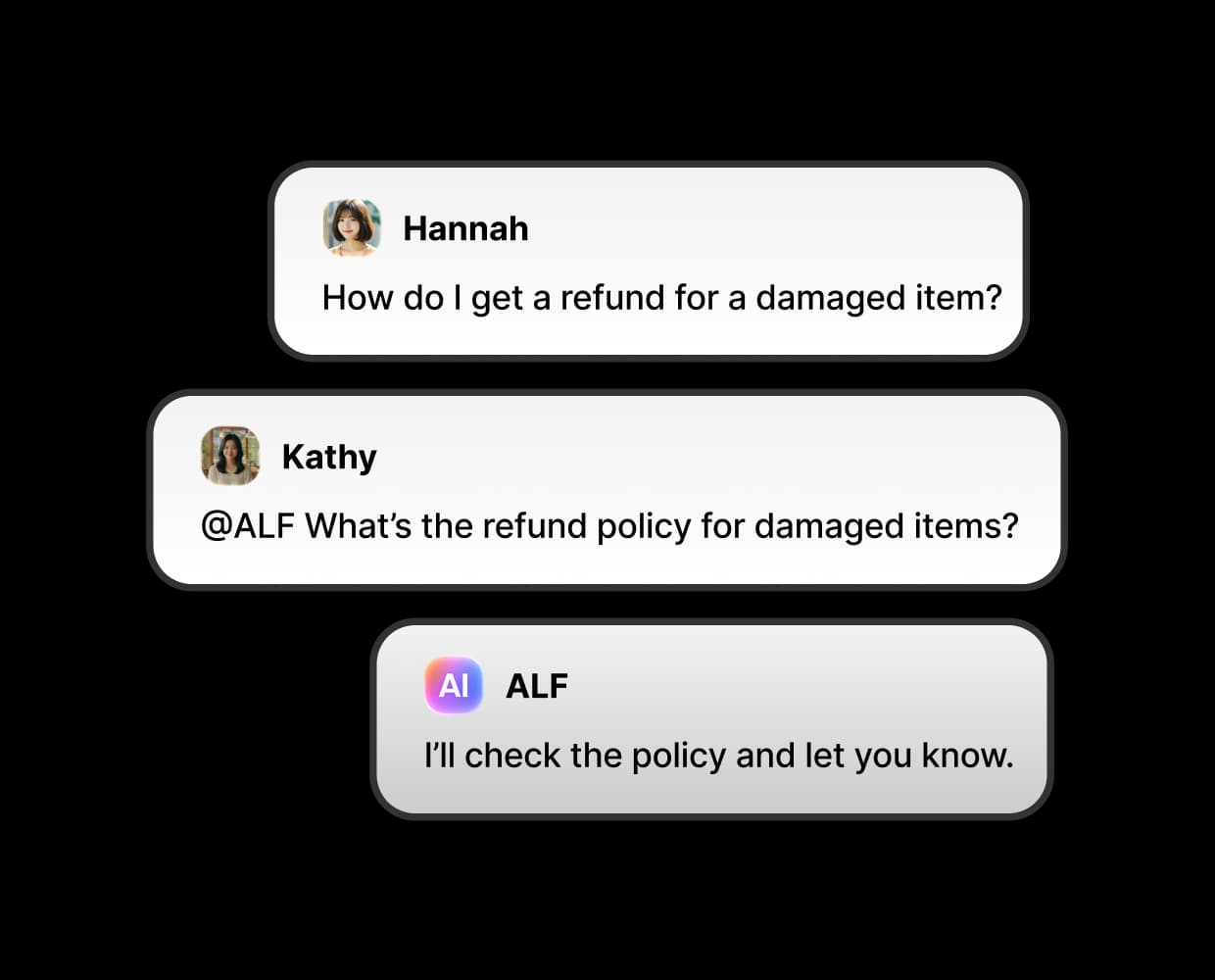 AI messenger feature preview