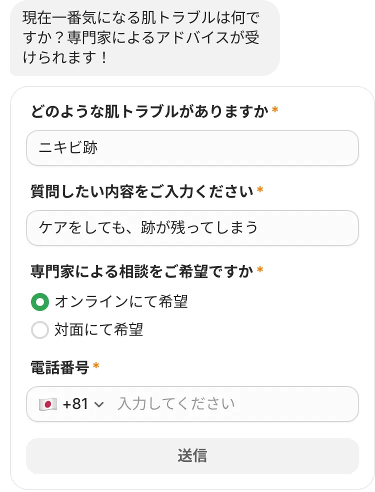 サポートボット機能プレビュー